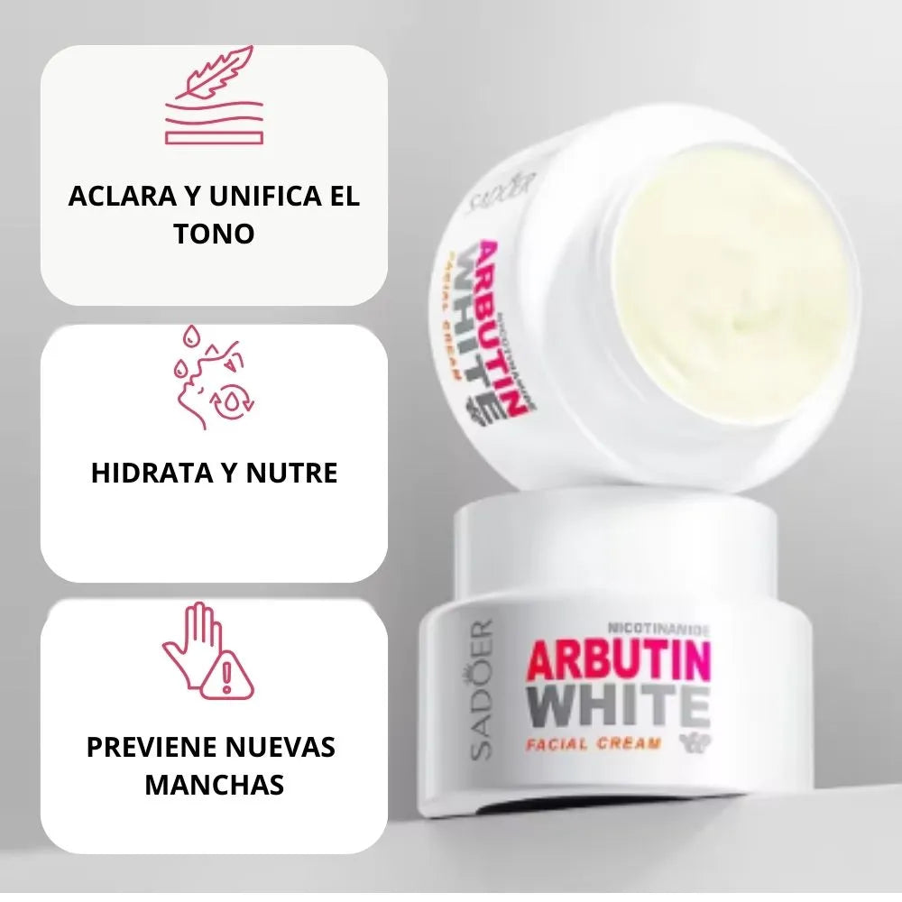 🔥 OFERTA EXCLUSIVA POR TIEMPO LIMITADO 🔥 ARBUTIN WHITE Crema Aclarante 🎁 + ELIXIR Anti-Edad GRATIS